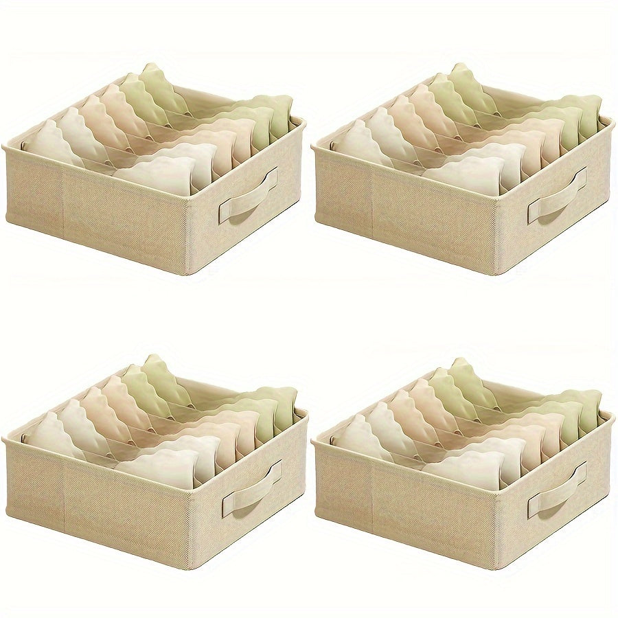 Fabric Drawer Organizer for Bras Socks and Accessories Foldable Storage Divider