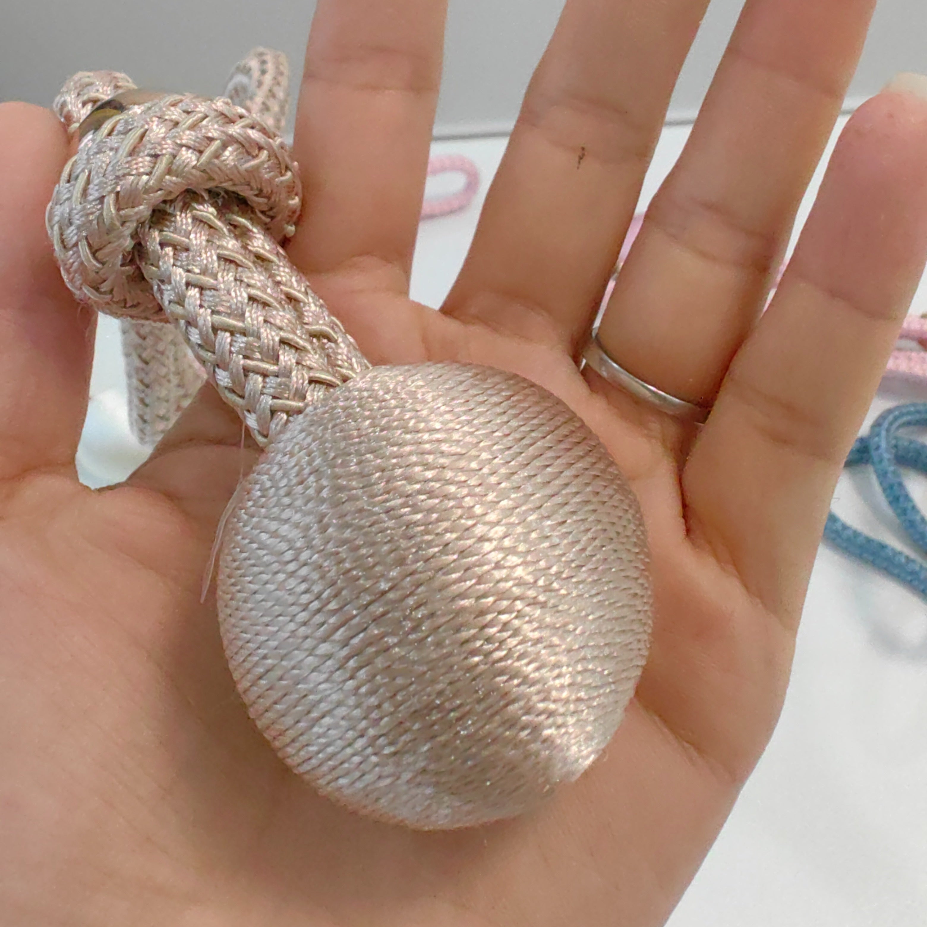 French Style Polyester Curtain Tiebacks, Adjustable, Easy to Install, for Bedrooms and Living Rooms