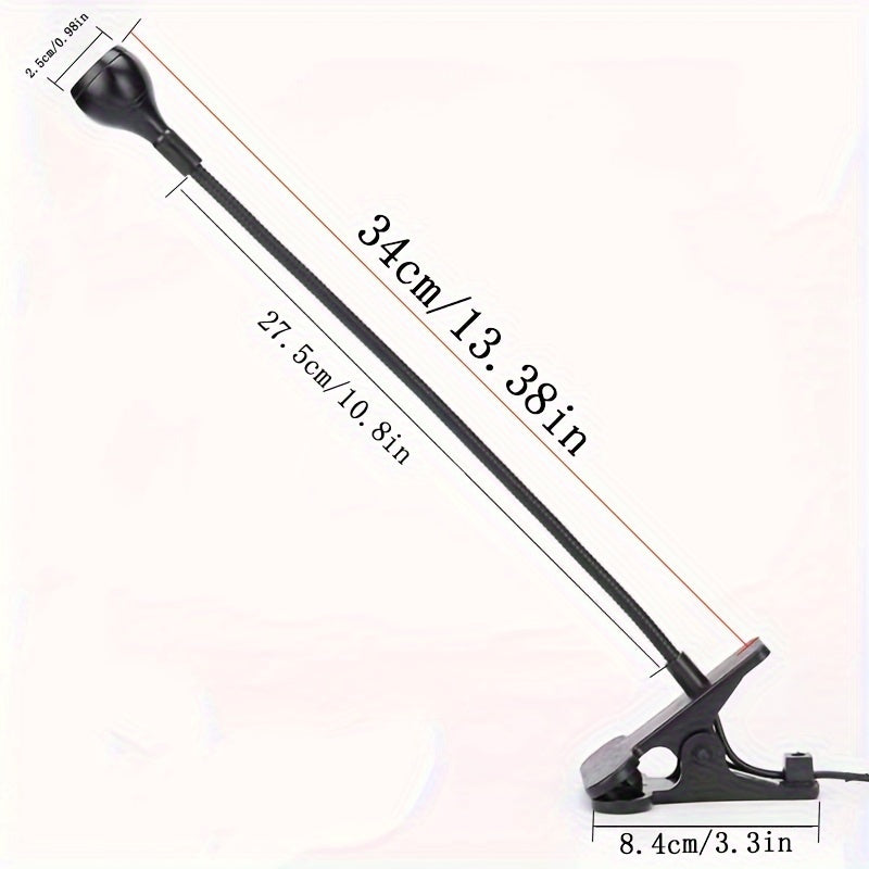 USB Powered UV Nail Lamp with Clip-On Flexible Metal Tube for DIY Gel Nails