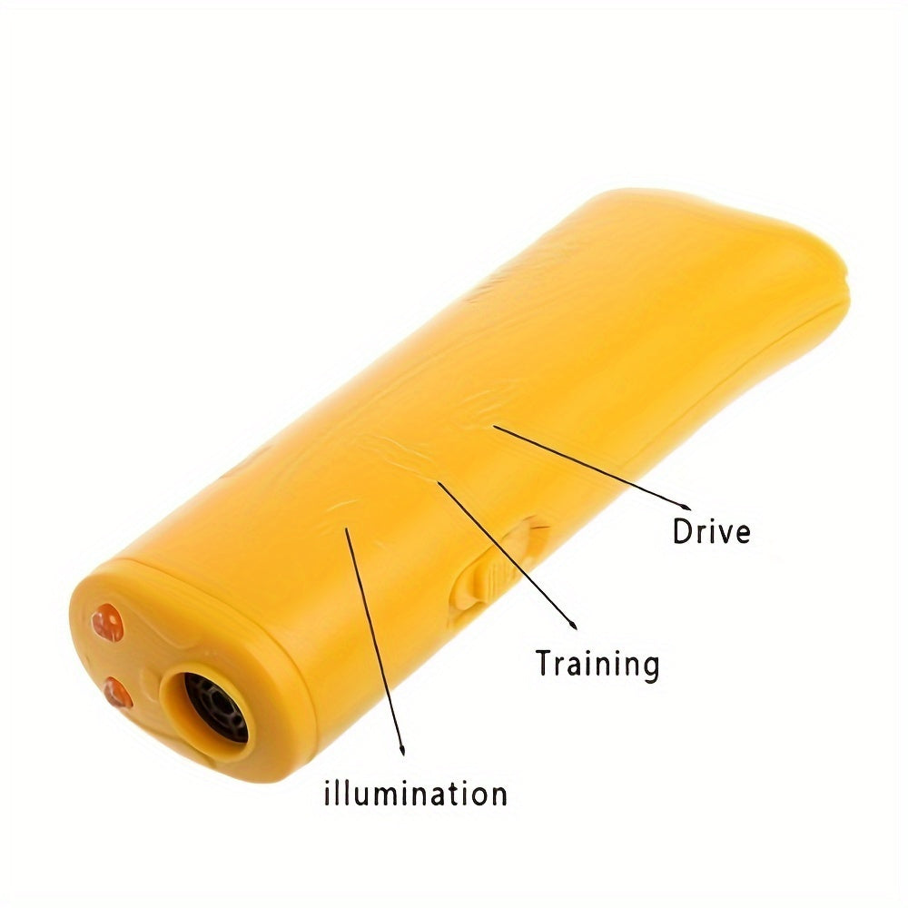 Portable Ultrasonic Dog Deterrent Anti-Aggression Training Device Plastic Battery-Free
