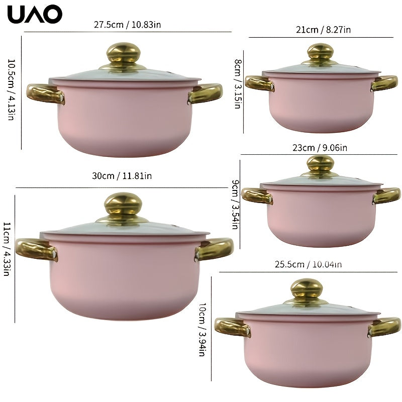 Yurakni qizdiradigan taomlar: Premium zanglamas po'latdan yasalgan supa qozoni qopqoq bilan, induksiya bilan mos va gaz va elektr pechlari uchun yopishqoq emas. Qovurma va jo'xori uchun mukammal - Rojdestvo va Thanksgiving sovg'alari uchun ajoyib.