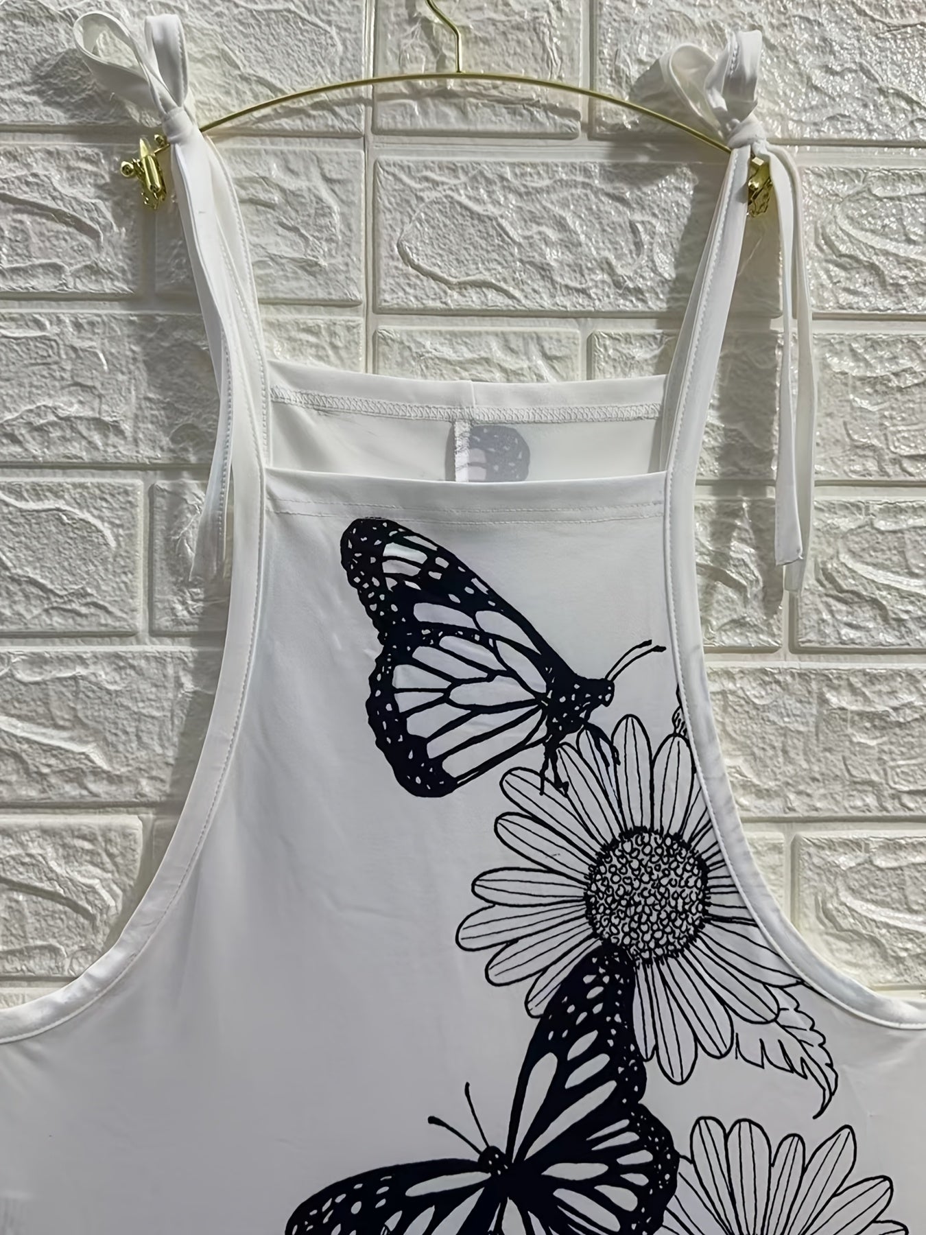 Plus Size Women's Floral Print Sleeveless Jumpsuit Midi Pants Beach Casual