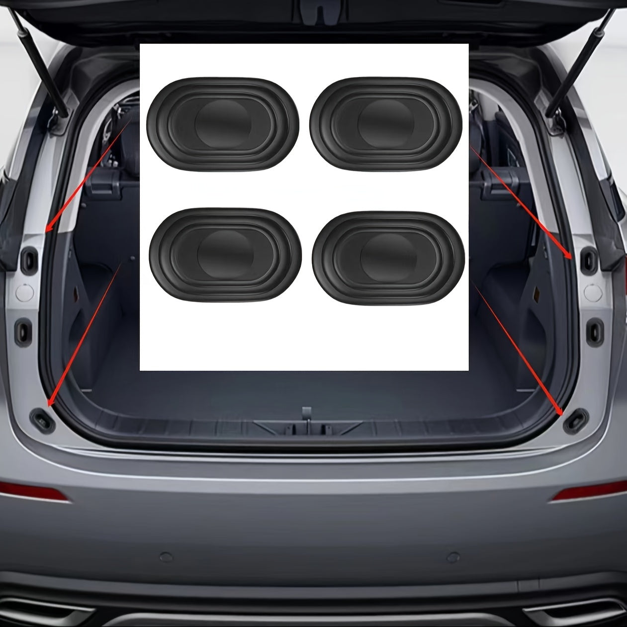 4/8 dona shokga chidamli silikon ovoiningsiz eshik chetini himoyalash uchun avtomobillar uchun