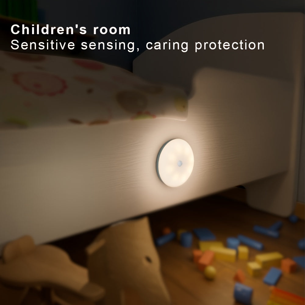 Touch Control LED Night Light with Warm and White Light USB Charging Magnet Mount