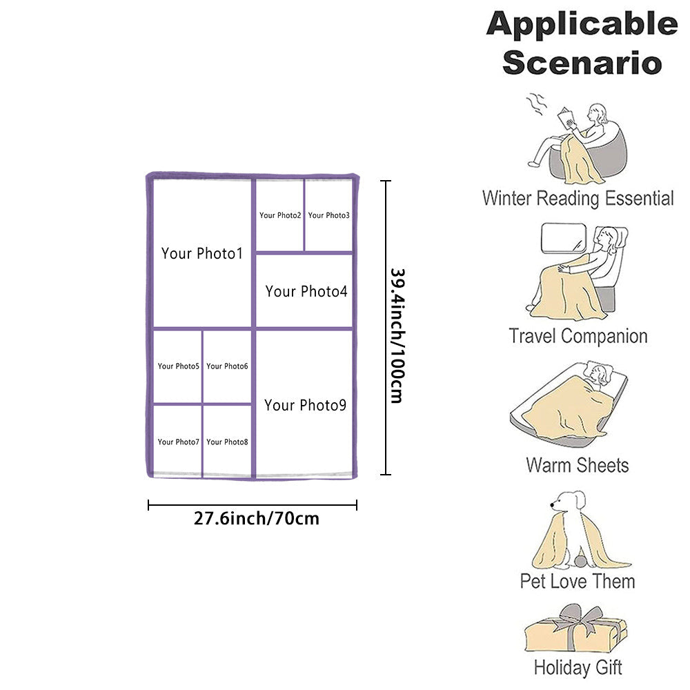 Personalized Couple Flannel Throw Blanket Soft Warm Gift for Couch Bed Camping