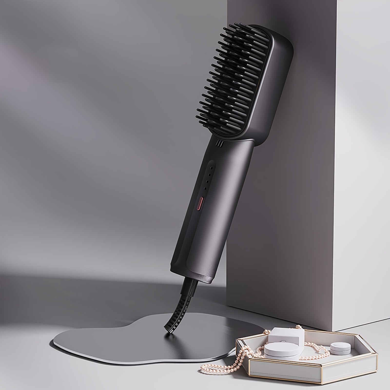 GENAI Portativ Soch Tizgich Tarak - Tez Isitish, Salbiy Ion Texnologiyasi, Barcha Soch Turlari, Sayohat Uchun Qulay