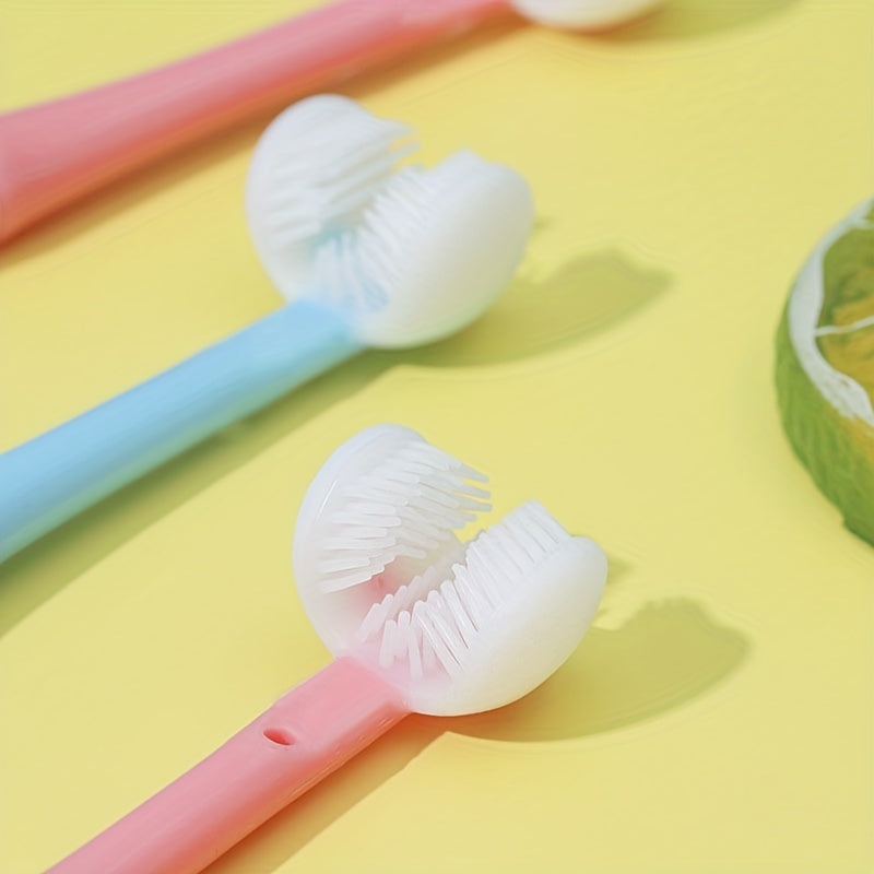 U-shakl silikon tish cho'tkasi oziq-ovqat sifatli yumshoq bosh sayohat uchun stomatologik parvarish