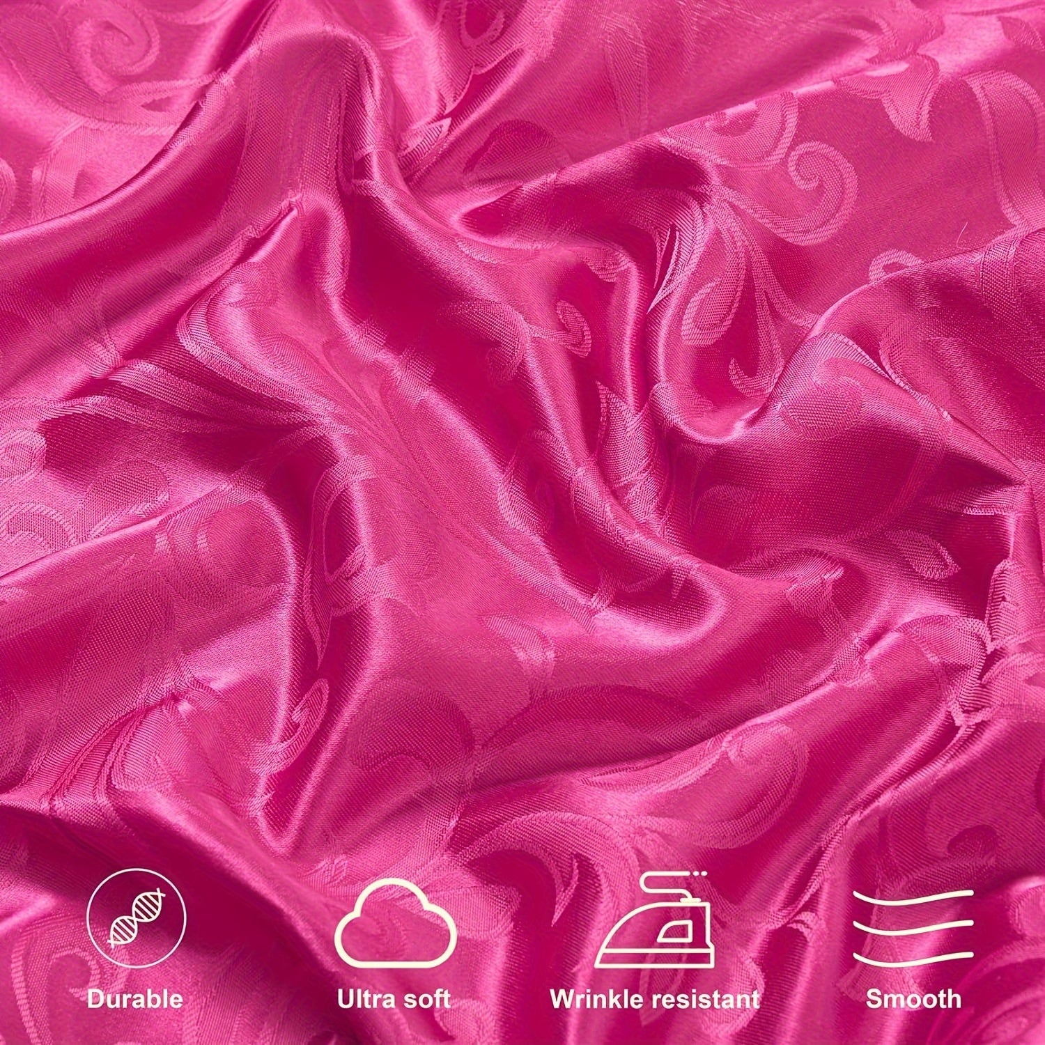 Set of 12 Satin Jacquard Napkins 43.18 cm for Banquets Weddings Parties