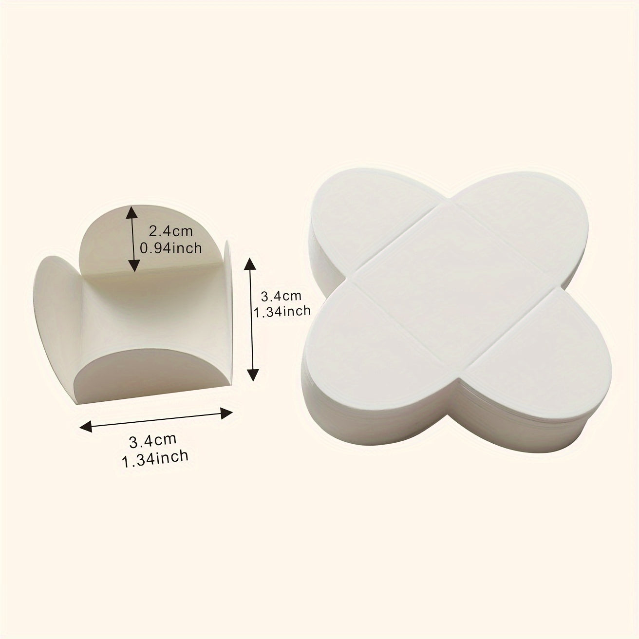 Separadores de papel de chocolate miniatura 50/100 piezas en bandeja para empaquetado de caramelos y postres