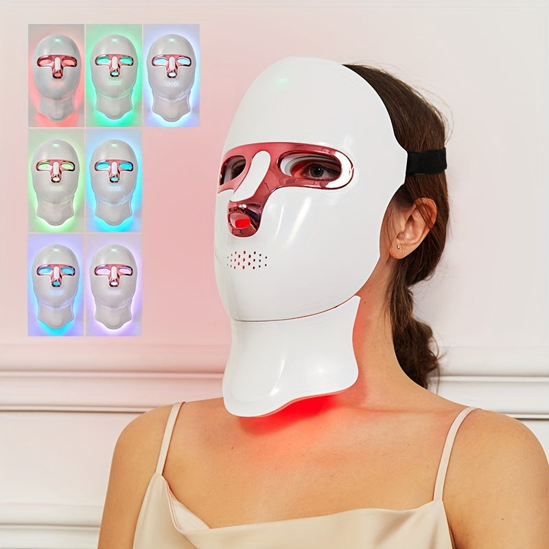 7 rangli Ayollar uchun Go'zallik Maska, USB orqali zaryadlanadigan, sensorli ekranli, ko'p funksiyali portativ yuz parvarishlash qurilmasi, qiz do'stingiz yoki 14 fevral uchun mukammal sovg'a.