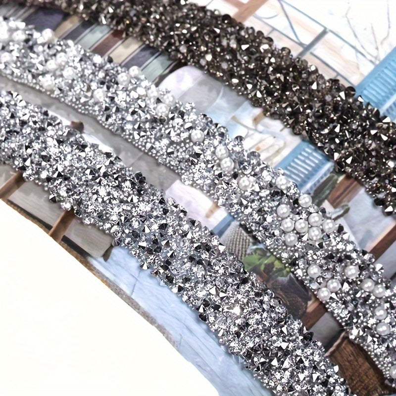 Self-Adhesive Crystal Rhinestone Ribbon for DIY Crafts and Decorations