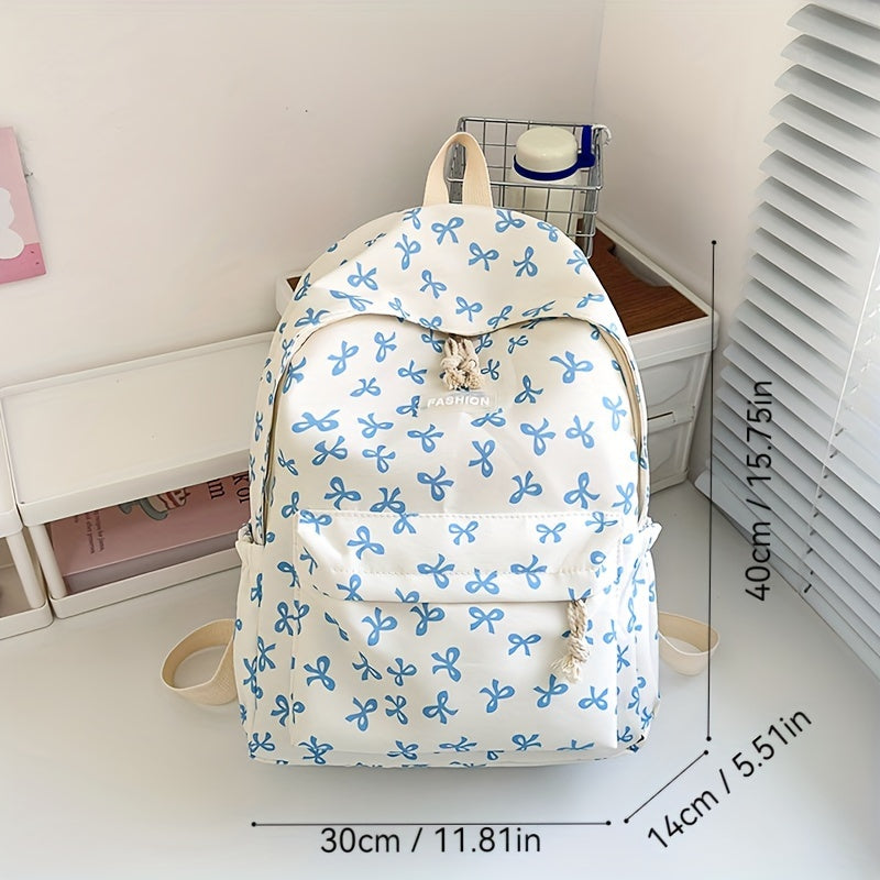 Kelebek bosma sumkasi Polyester ko'p bo'lakli maktab sayohati uchun zip yopilishi bilan chuqur khaki, pushti, to'q sariq, ko'k, qora