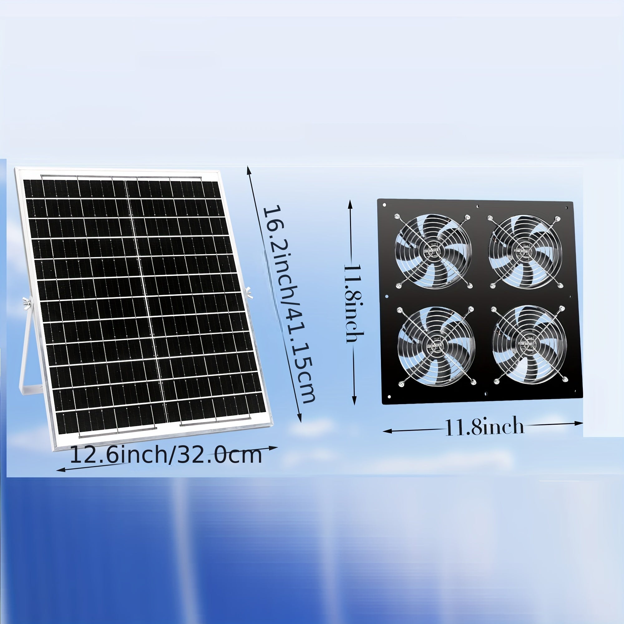 12V Малый DC-вентилятор для комнат питомцев, курятников, вентиляции и охлаждения