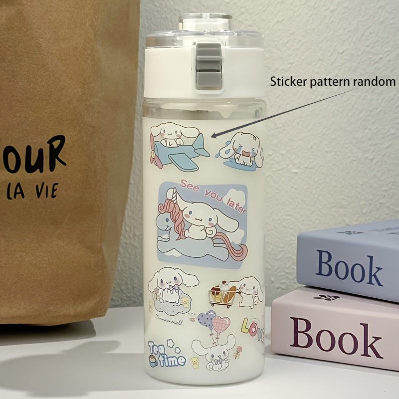 Sanrio Hello Kitty Jade Dog suv shishasi, qalamcha bilan - Ruxsat etilgan, mustahkam PC materialidan tayyorlangan, sayohat va avtomobil foydalanish uchun issiqlikka chidamli.