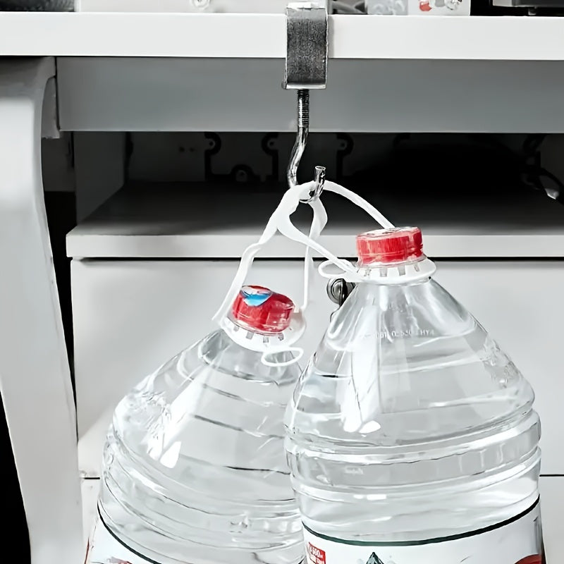 Adjustable Stainless Steel Desk Hooks Set of 3 for Office and School Desks