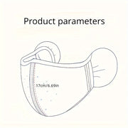 Unisex Winter Thermal Face Mask with Earmuffs Cold-Proof Breathable Cycling Mask