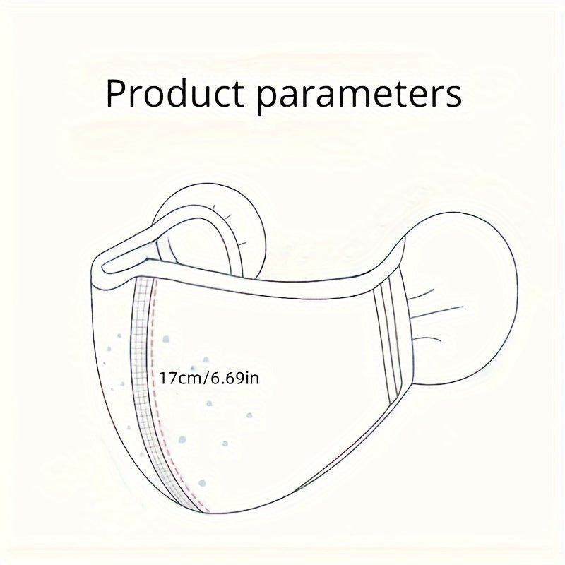 Unisex Winter Thermal Face Mask with Earmuffs Cold-Proof Breathable Cycling Mask