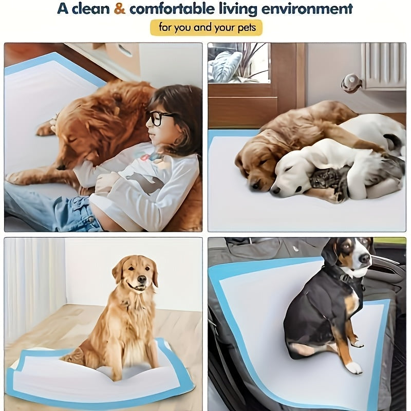 50-Pack Heavy Duty Woven Dog Training Pads Leak-Proof Washable Large Dogs