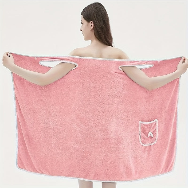 Adult Bath Towel Thick Quick-Drying Soft Skin-Friendly with Bow