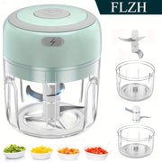 Cordless Electric Food Chopper Mini Garlic Crusher USB Meat Grinder High-Speed Motor