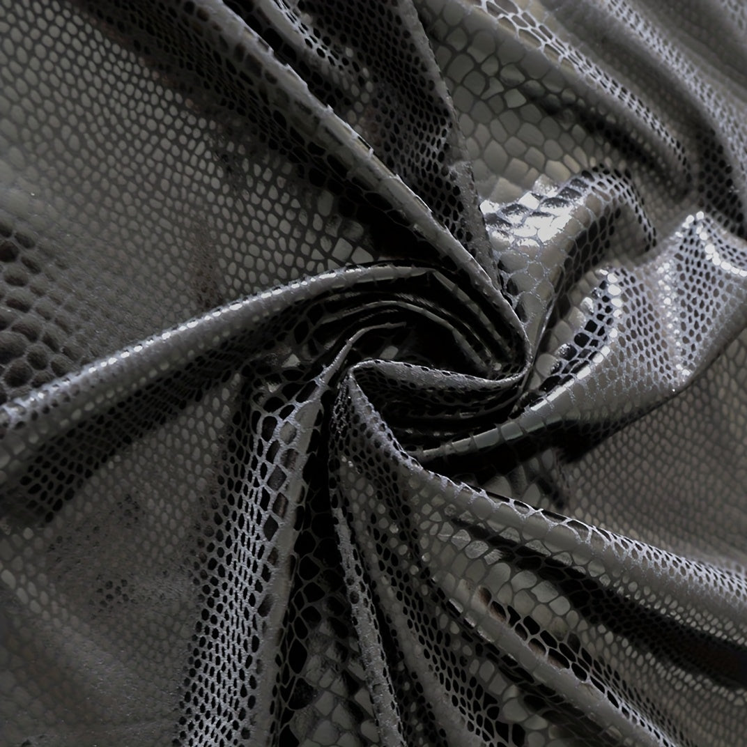 Reflective Gold Over-the-Knee Socks in Shiny PU Material