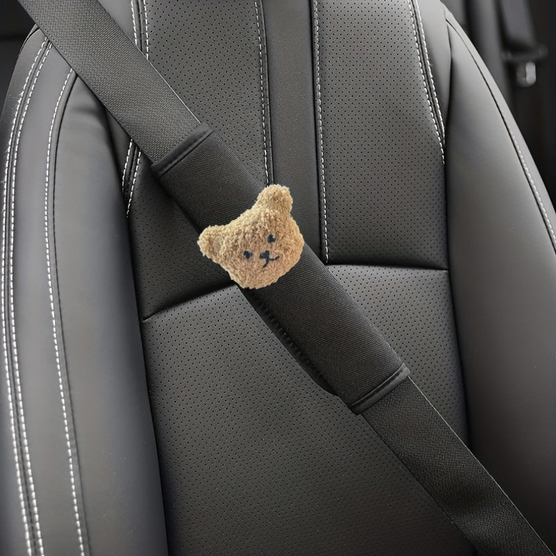 Car Seat Belt Shoulder Pads Kids Cartoon Decoration Set