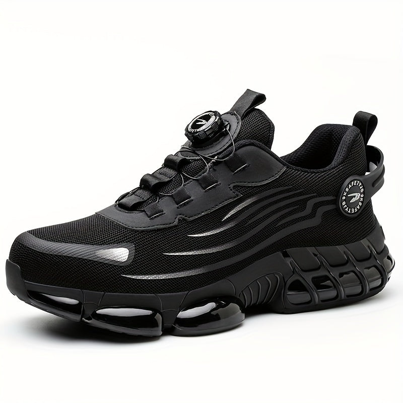 Zapatos de seguridad con puntera de acero para hombre, a prueba de pinchazos, con suela de goma antideslizante