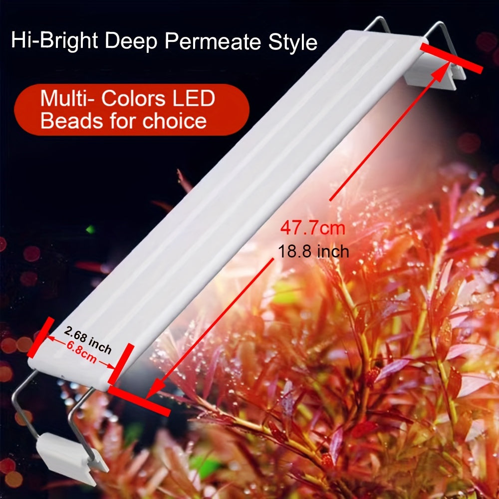 Small LED Aquarium Light Bar for Water Grass and Aquatic Plants Thin Water Tank Lighting