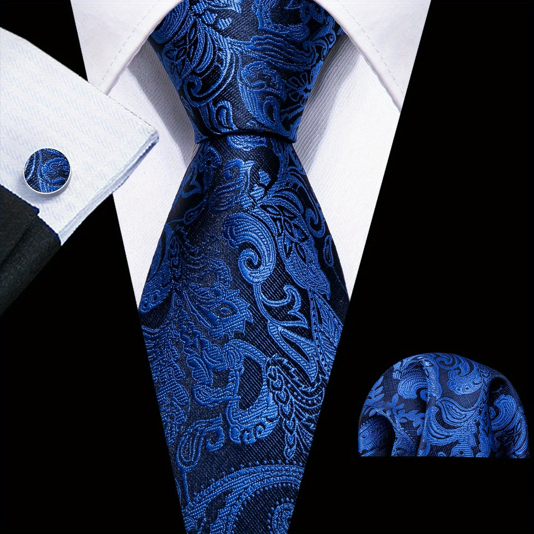 Men's Paisley Woven Necktie for Weddings and Formal Events