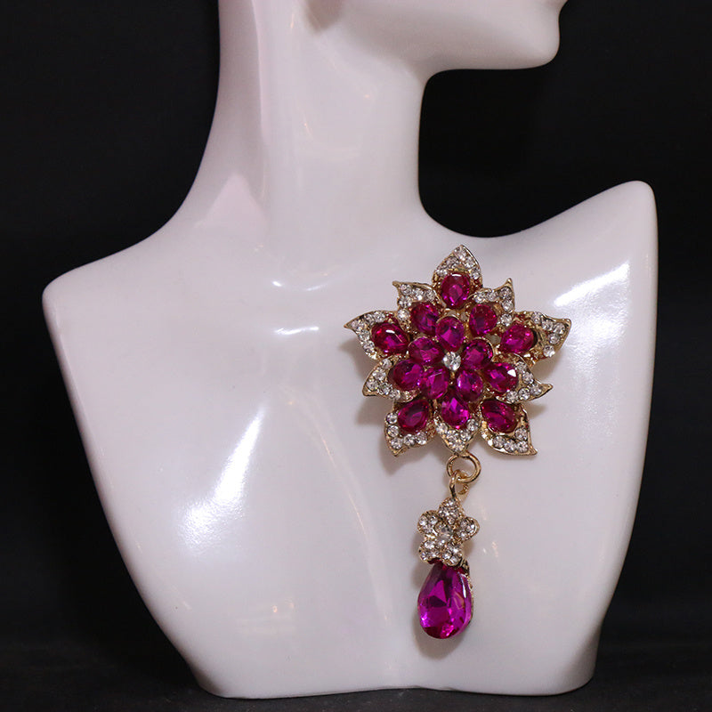 Изысканная брошь-булавка с крупной неправильной формой, гламурный модный аксессуар для женщин