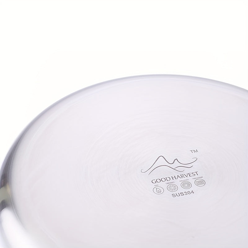 2.5L Tri-Ply Stainless Steel Soup Pot Induction Compatible Durable Cookware