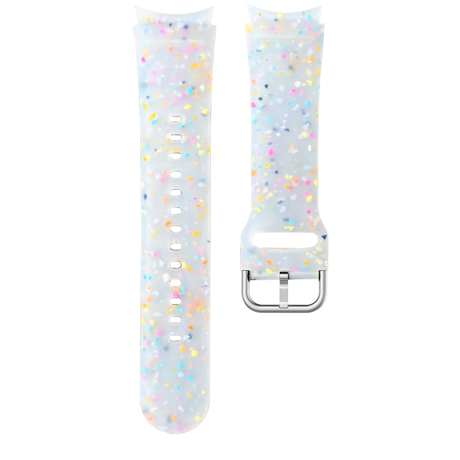 Samsung Galaxy Watch 4/5/6 uchun rang-barang silikon bilaguzuk, sozlanadigan kamar, erkaklar va ayollar uchun