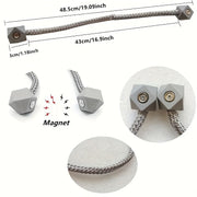 Rope-Style Magnetic Curtain Tiebacks for Living Room and Home Decor