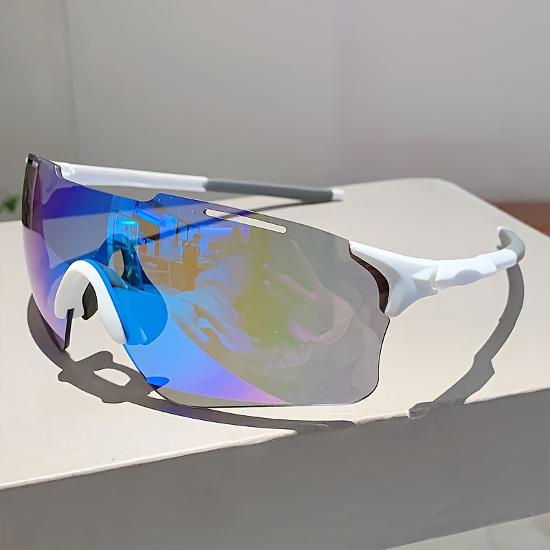 Women's Rimless Fashion Glasses with Integrated Lenses for Cycling and Outdoor Use