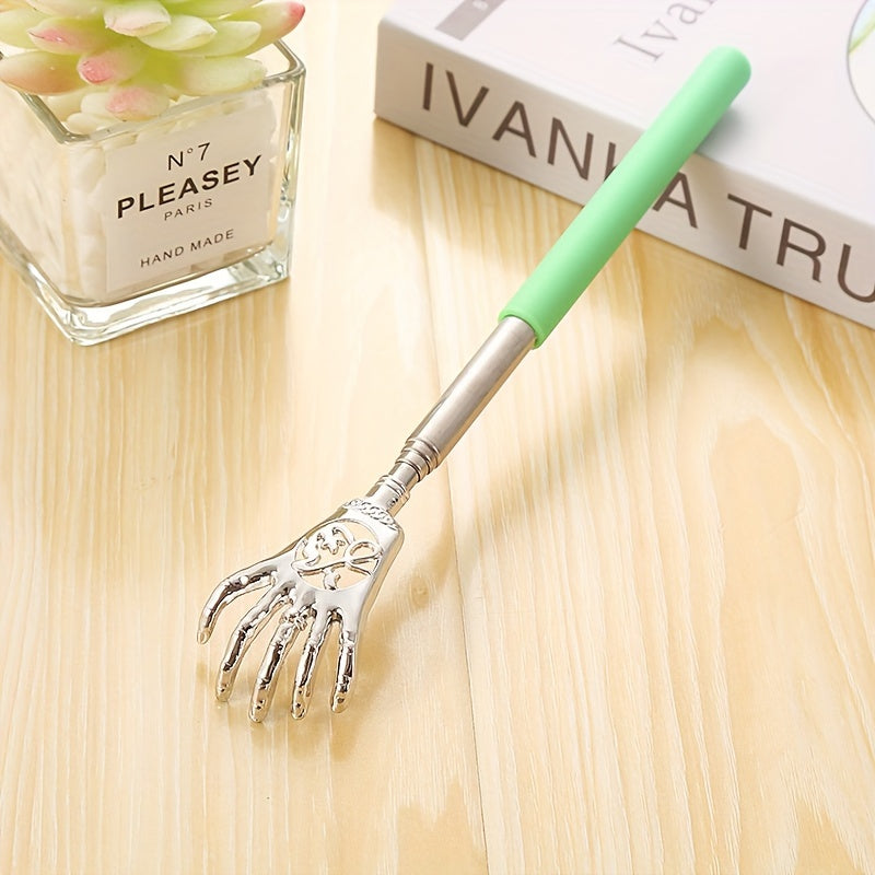 Stainless Steel Retractable Back Scratcher for Itching Relief and Massage