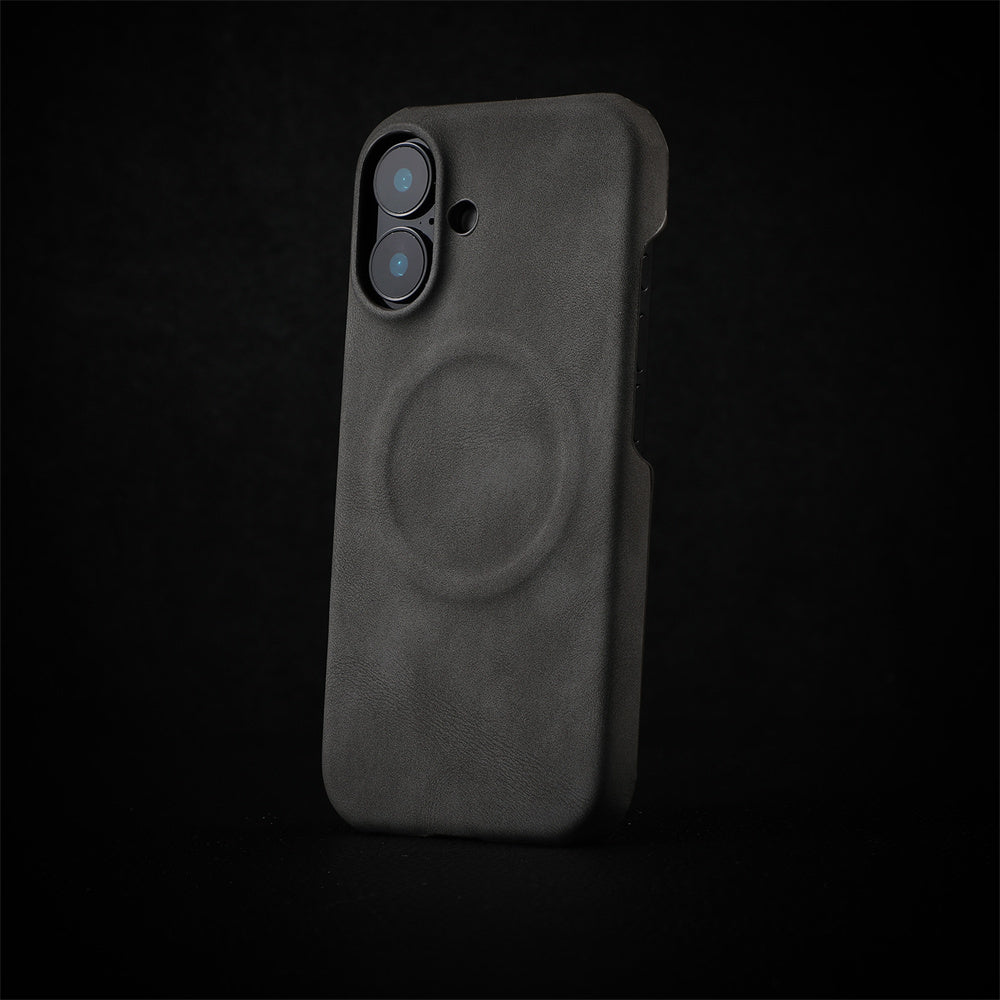 Magnetic Phone Cover for iPhone 12 Pro Max 13 14 15 16 Pro Max Wireless Faux Leather Charging