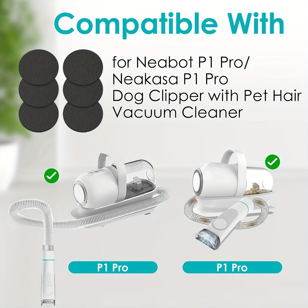 Paquete de 10 esponjas de repuesto para cuidado de mascotas y aspiradora para kit P1 Pro
