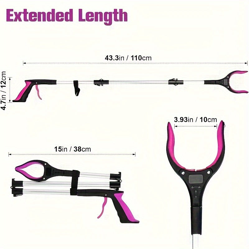 Прочный удлинитель для мусора для пожилых людей 32-дюймовый металлический захватный инструмент