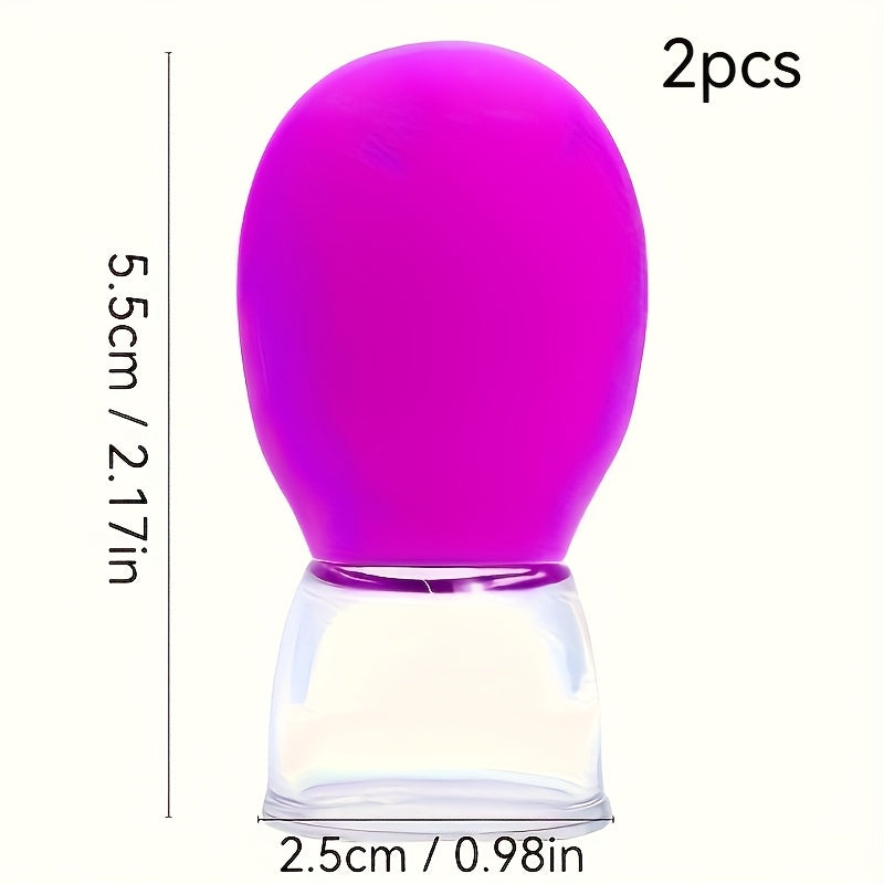 Набор из 2 профессиональных комплектов для лица в салоне красоты, гипоаллергенный, не требует батареек, включает вакуумное насадку и инструмент Гуаша для облегчения головных меридианов.