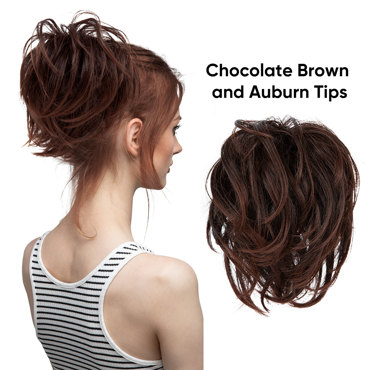 Women's Fluffy Curly Wig Hair Ring Elastic Rubber Band Hair Accessory