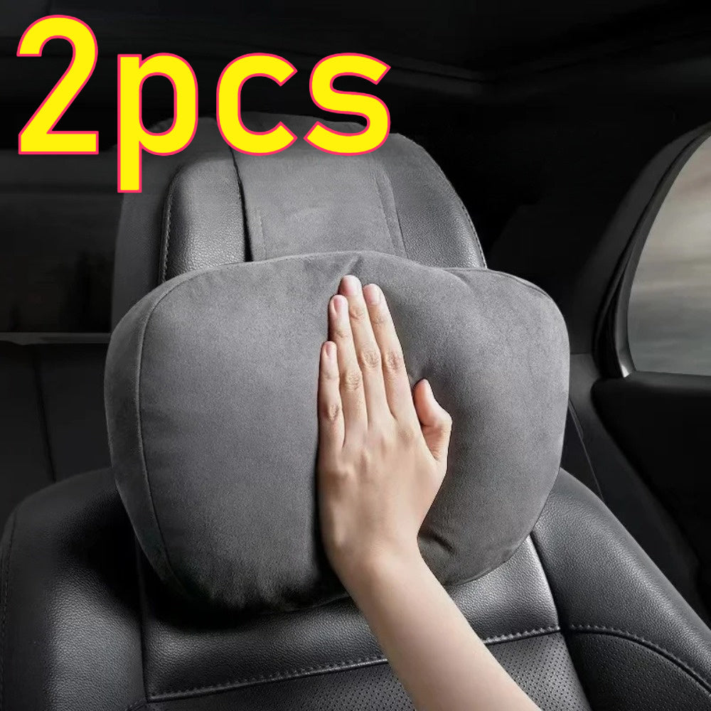 2 Pieces Car Headrest Set Luxury Neck Pillows for Driver Passenger Comfort