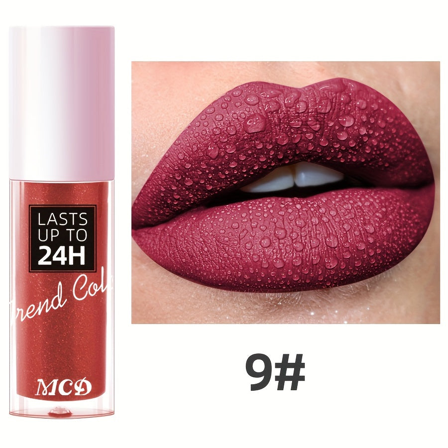 Long-Lasting Matte Lip Gloss for Women 24Hr Wear Non-Stick Moisturizing
