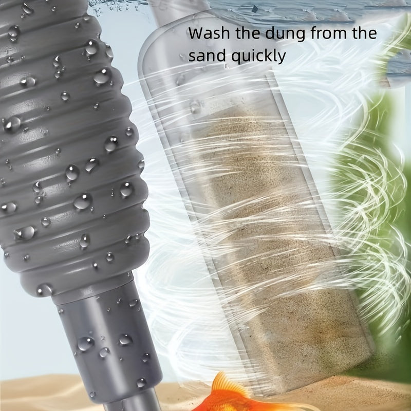 Aquarium Gravel Cleaner with 1.7m Hose Fish Waste Removal Siphon Pump