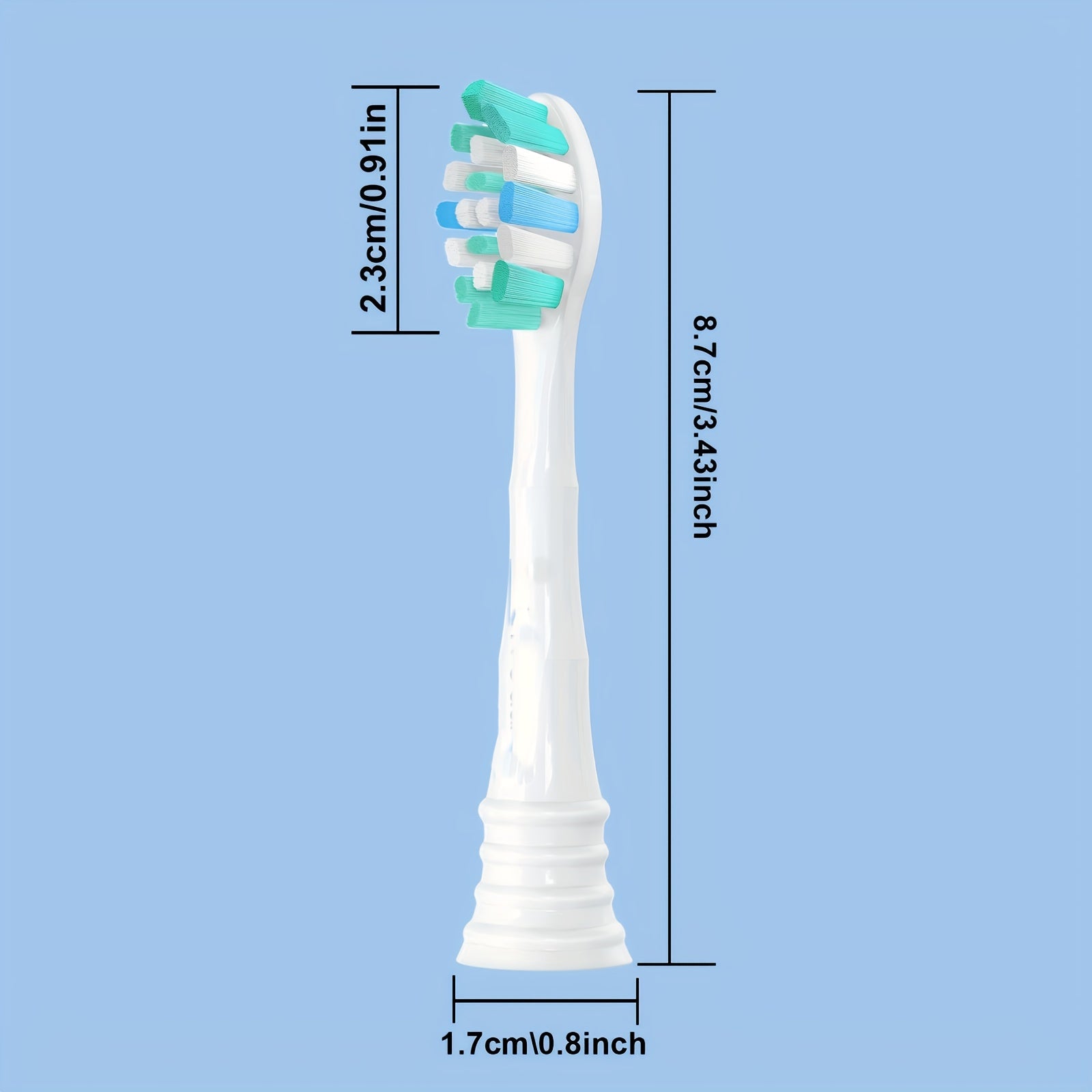 Electric Toothbrush Replacement Heads Soft Bristle Family Pack Compatible with Snap-On Brushes