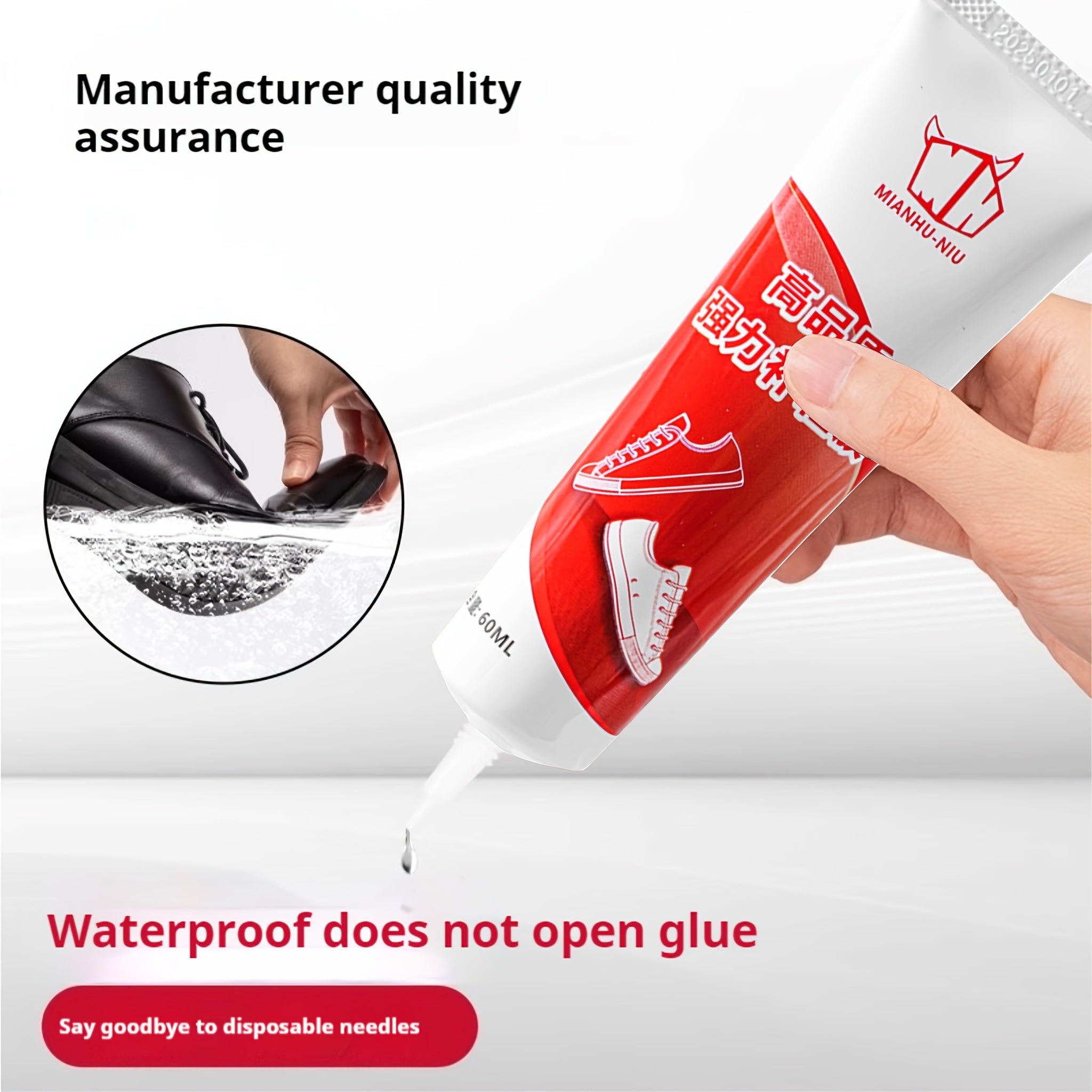 Super Strong Shoe Repair Glue Waterproof Fast-Drying for Sneakers and Leather