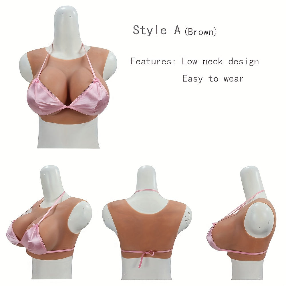 Large Silicone Fake Breasts for Cross-Dressing and Role-Playing, 1 Piece