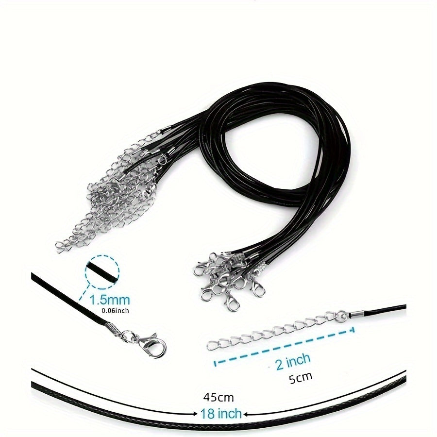 Набор из 20 искусственных кристаллов в виде шестиугольных кварцевых кулонов с украшениями из синтетственных драгоценных камней и кожаными шнурками для ожерелий