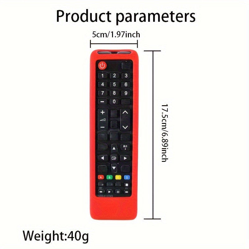 Силиконовый чехол для пульта Samsung BN59 с функцией светящегося в темноте, противоскользящим дизайном, подвесной веревкой и толстым защитным корпусом в красном, зеленом или синем цвете. Обеспечивает защиту пульта дистанционного управления.