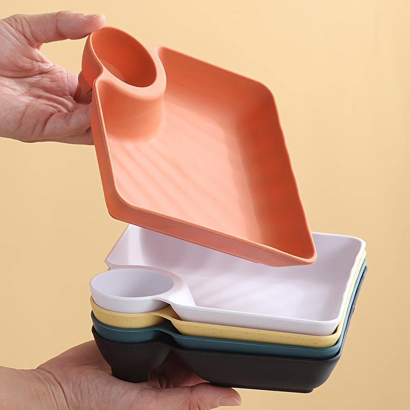 Japanese Snack Platter with Fries Dipping Sauce Sushi Dim Sum Dumpling Plates