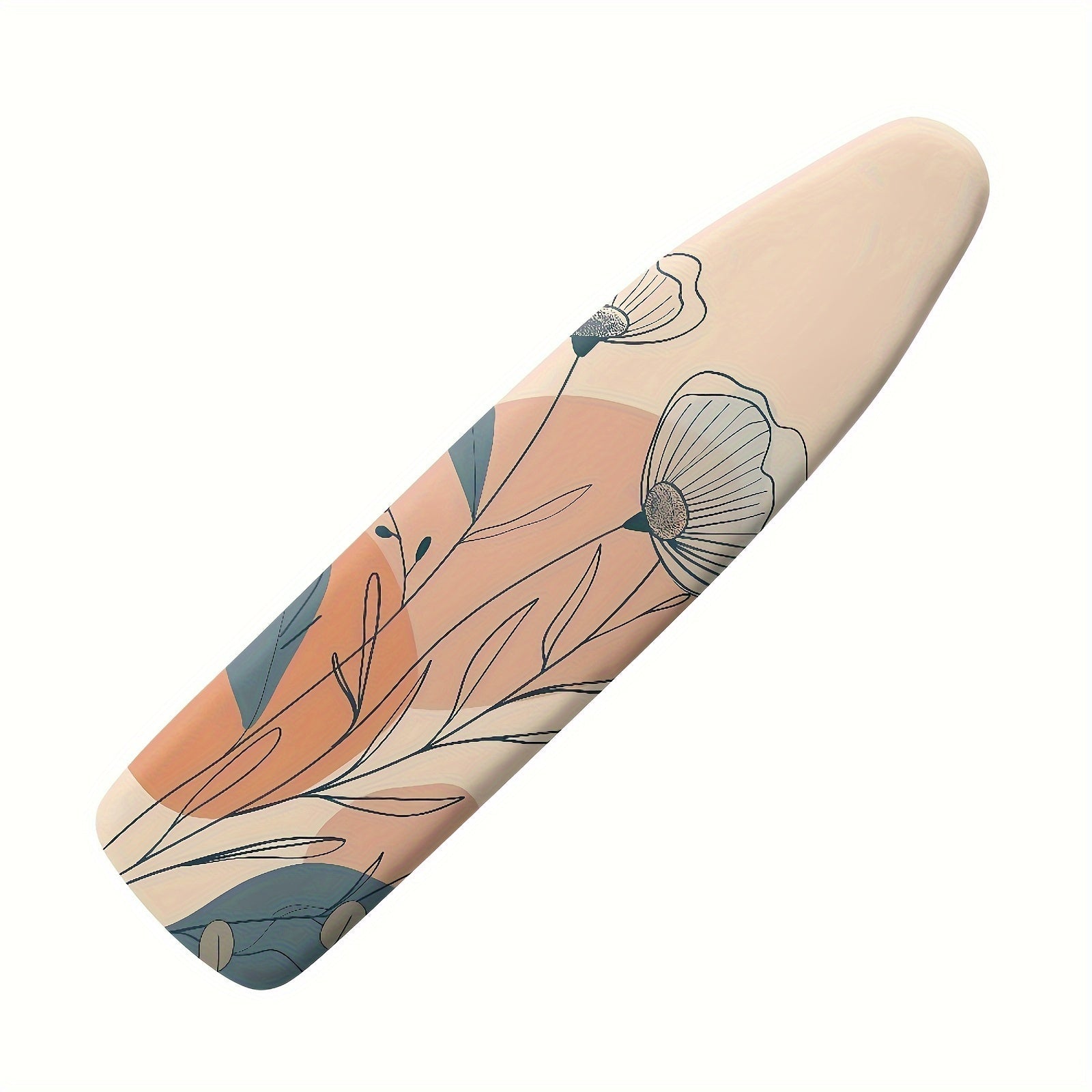 Funda para tabla de planchar con patrón floral, borde elástico y acolchado, no eléctrica